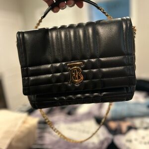 Black Quilted Leather Handbag